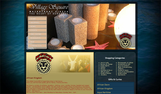 Village Square Hermanus shop - African Kingdom